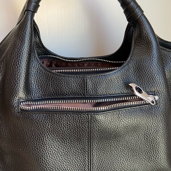 ISWEE Leather bag / Color black/ medium size for easy taking. - Picture 8 of 16